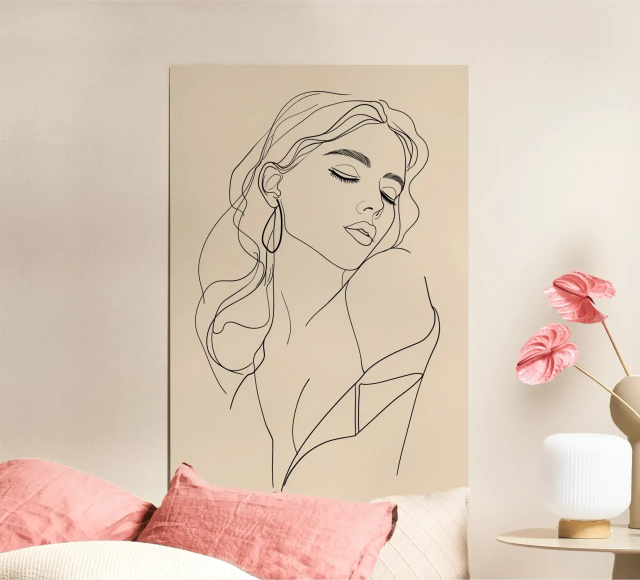 Disegno di donne sensuali poster con telaio in plastica da Carinaprint