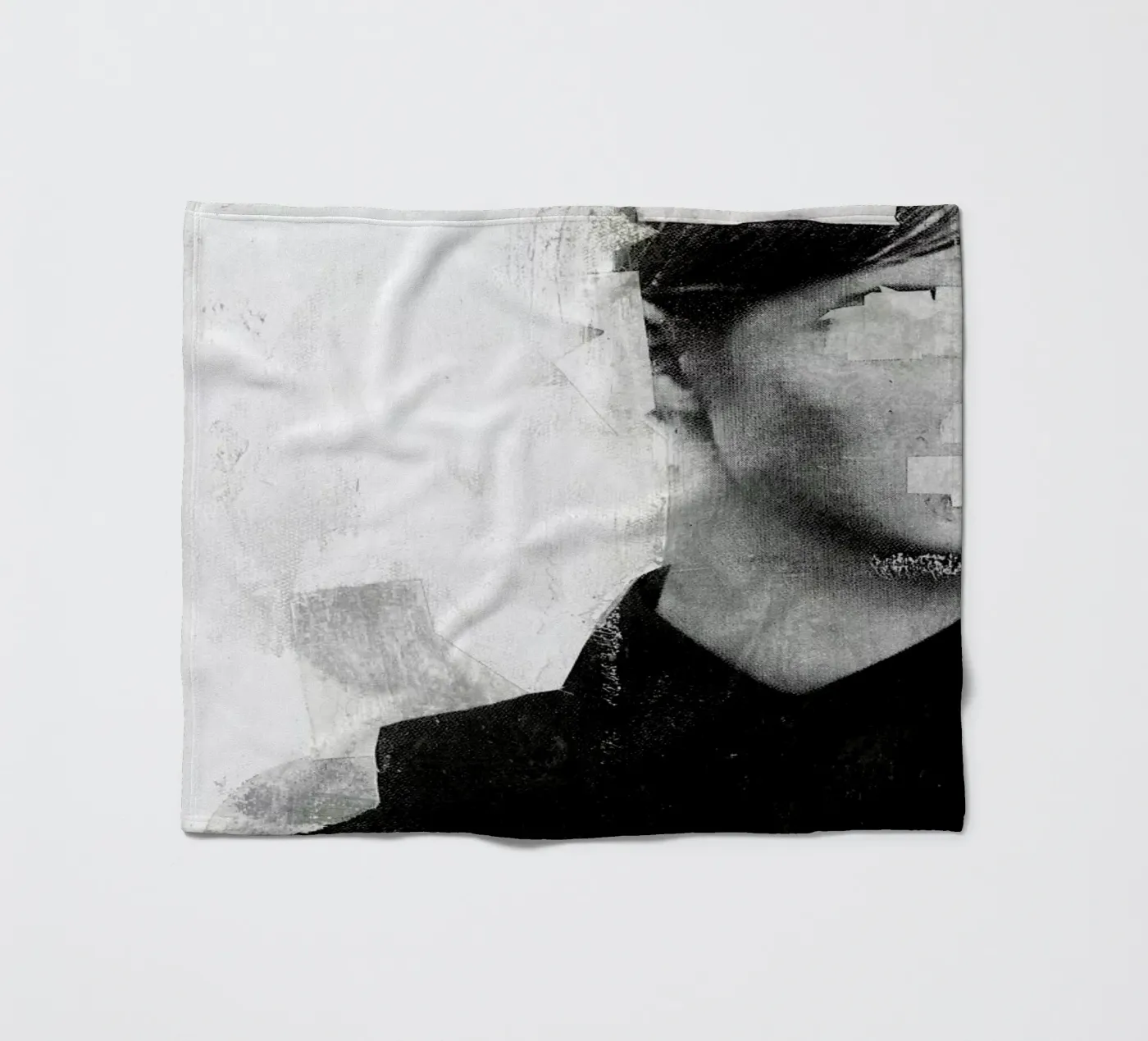 Faceless 01 fleece blanket by Famous When Dead