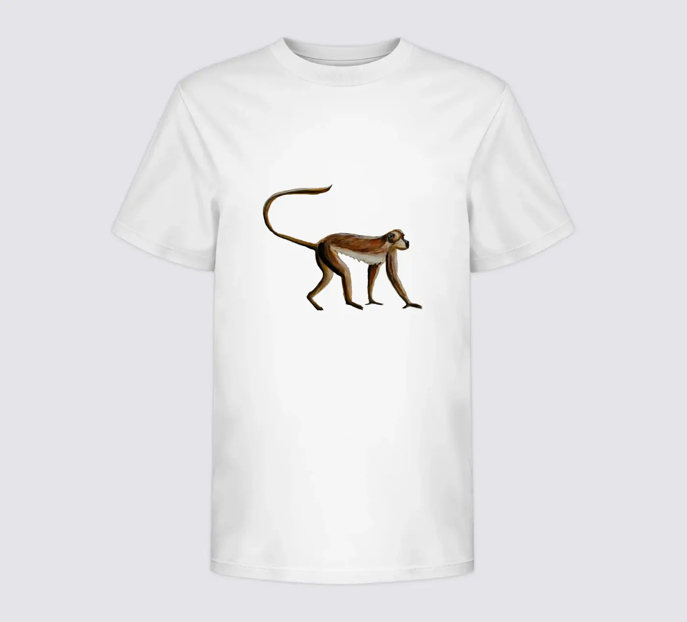 Monkey kinder t-shirt van Femke Zwaan