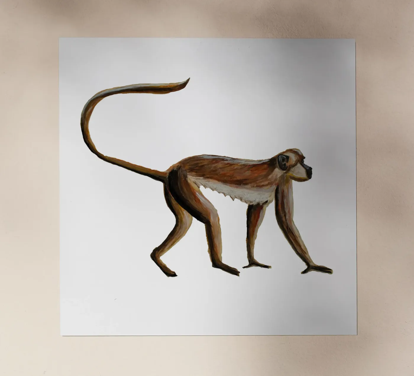 Monkey Backlit Folie von Femke Zwaan