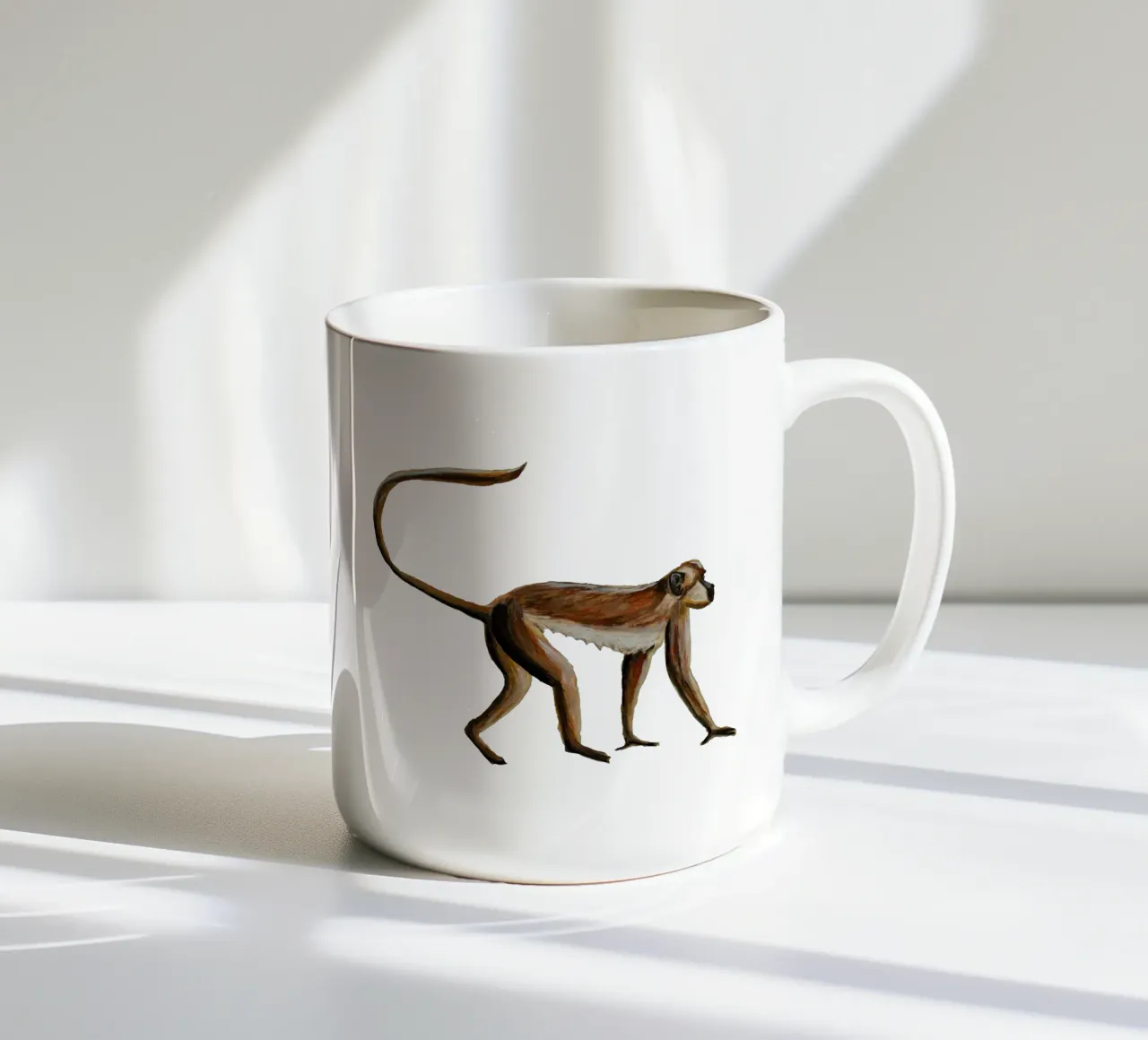 Monkey tazza in ceramica da Femke Zwaan
