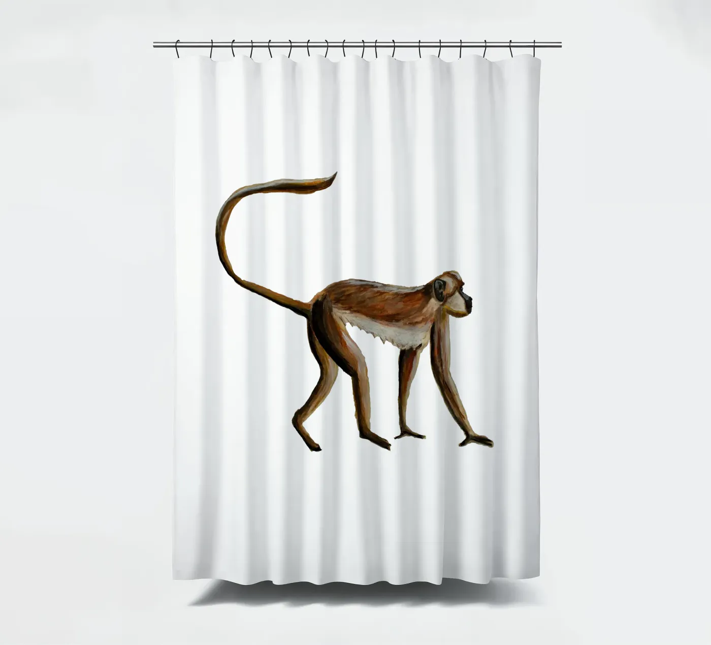 Monkey Duschvorhang von Femke Zwaan