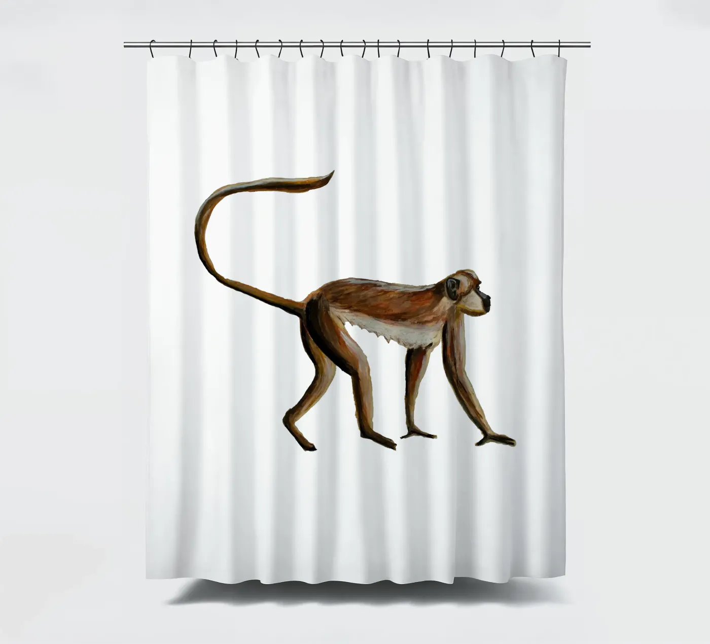 Monkey Duschvorhang von Femke Zwaan