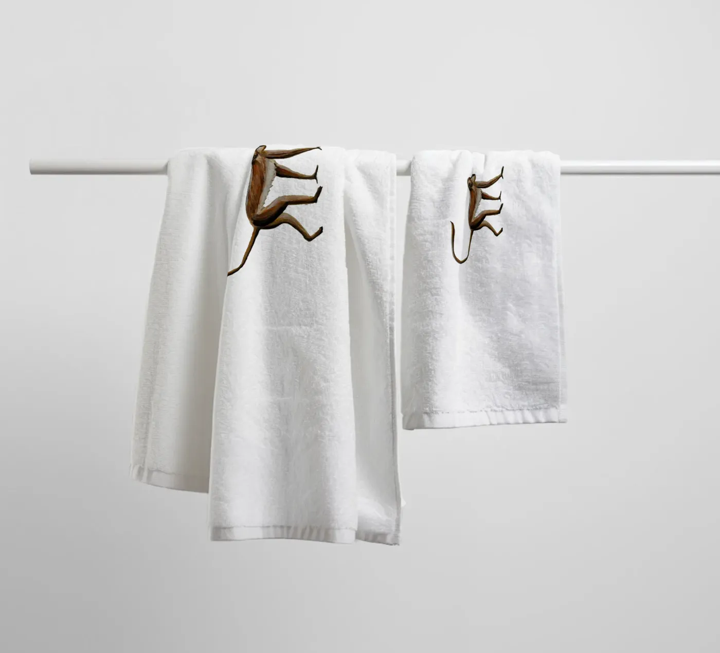 Monkey towel by Femke Zwaan