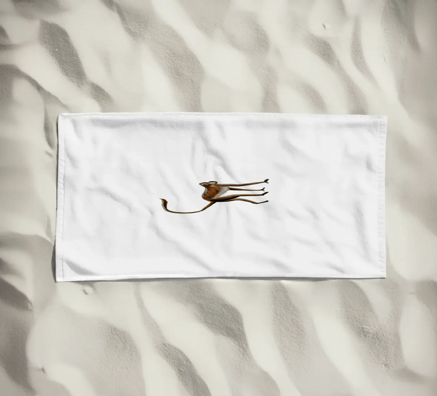 Monkey strandhanddoek van Femke Zwaan