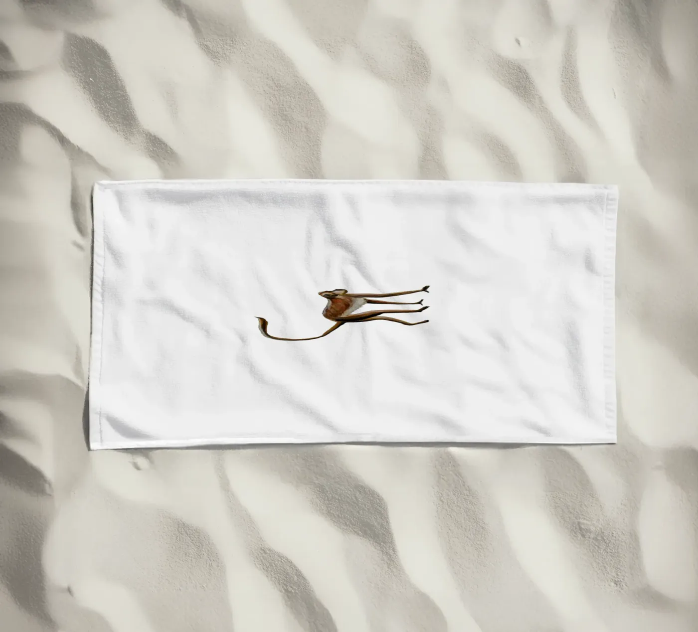 Monkey strandhanddoek van Femke Zwaan