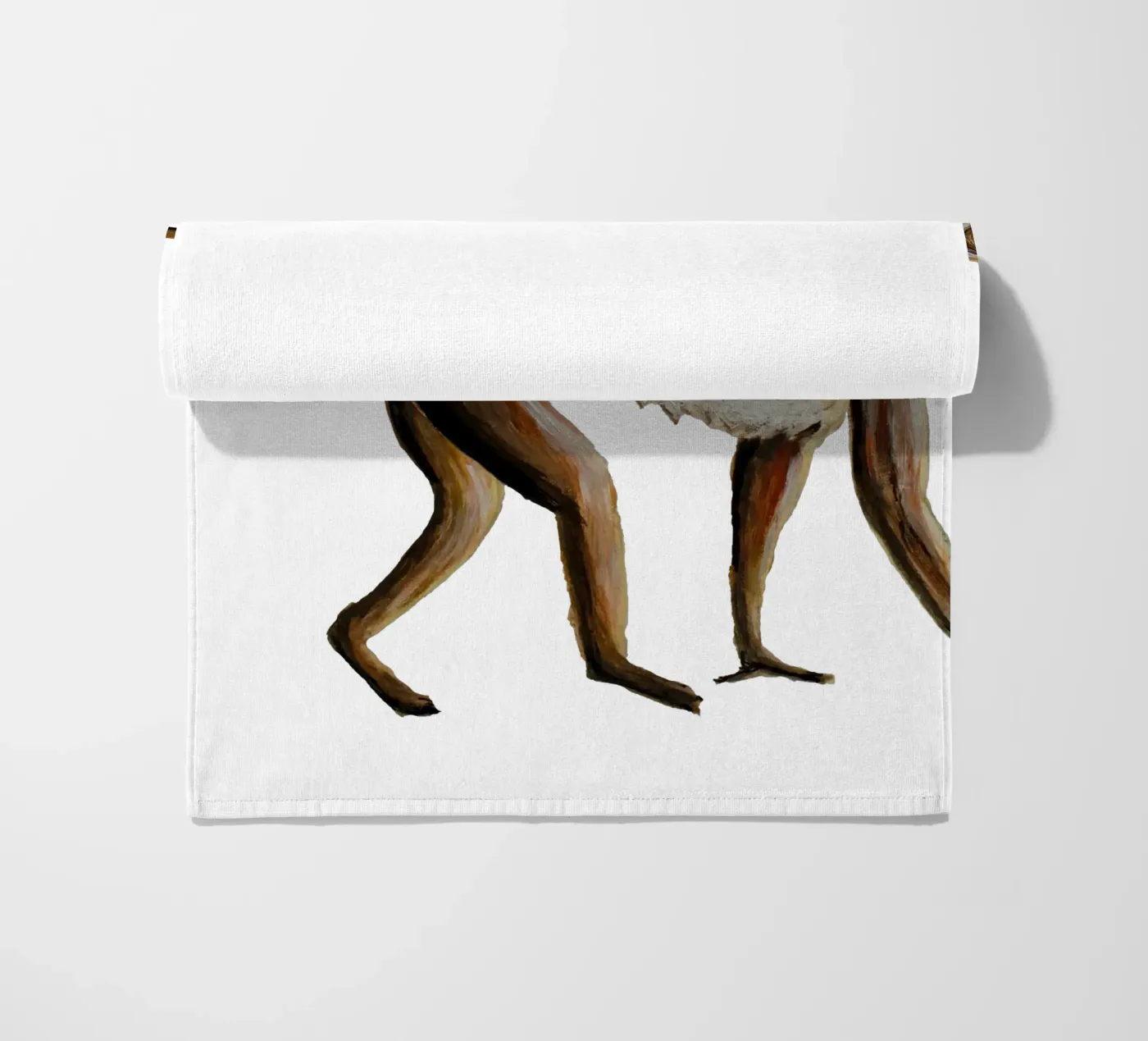 Monkey strandhanddoek van Femke Zwaan