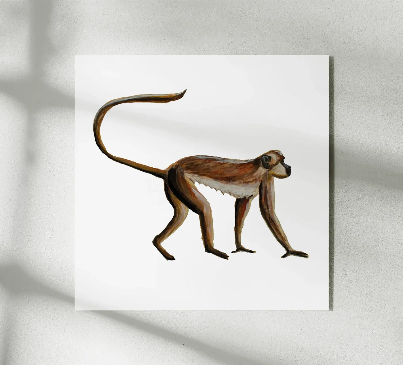 Monkey Acryl-Glas von Femke Zwaan