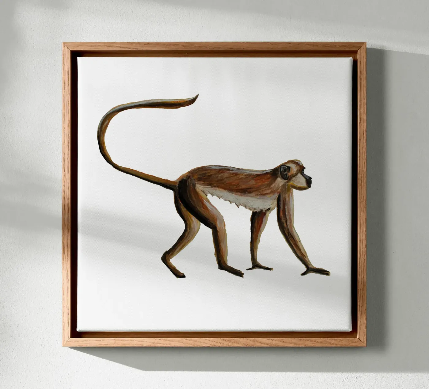 Monkey canvas van Femke Zwaan
