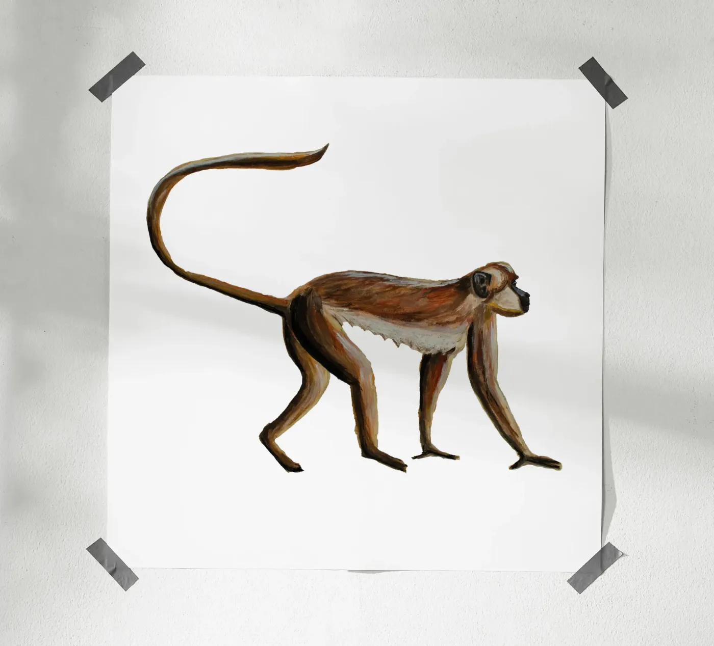 Monkey Poster von Femke Zwaan