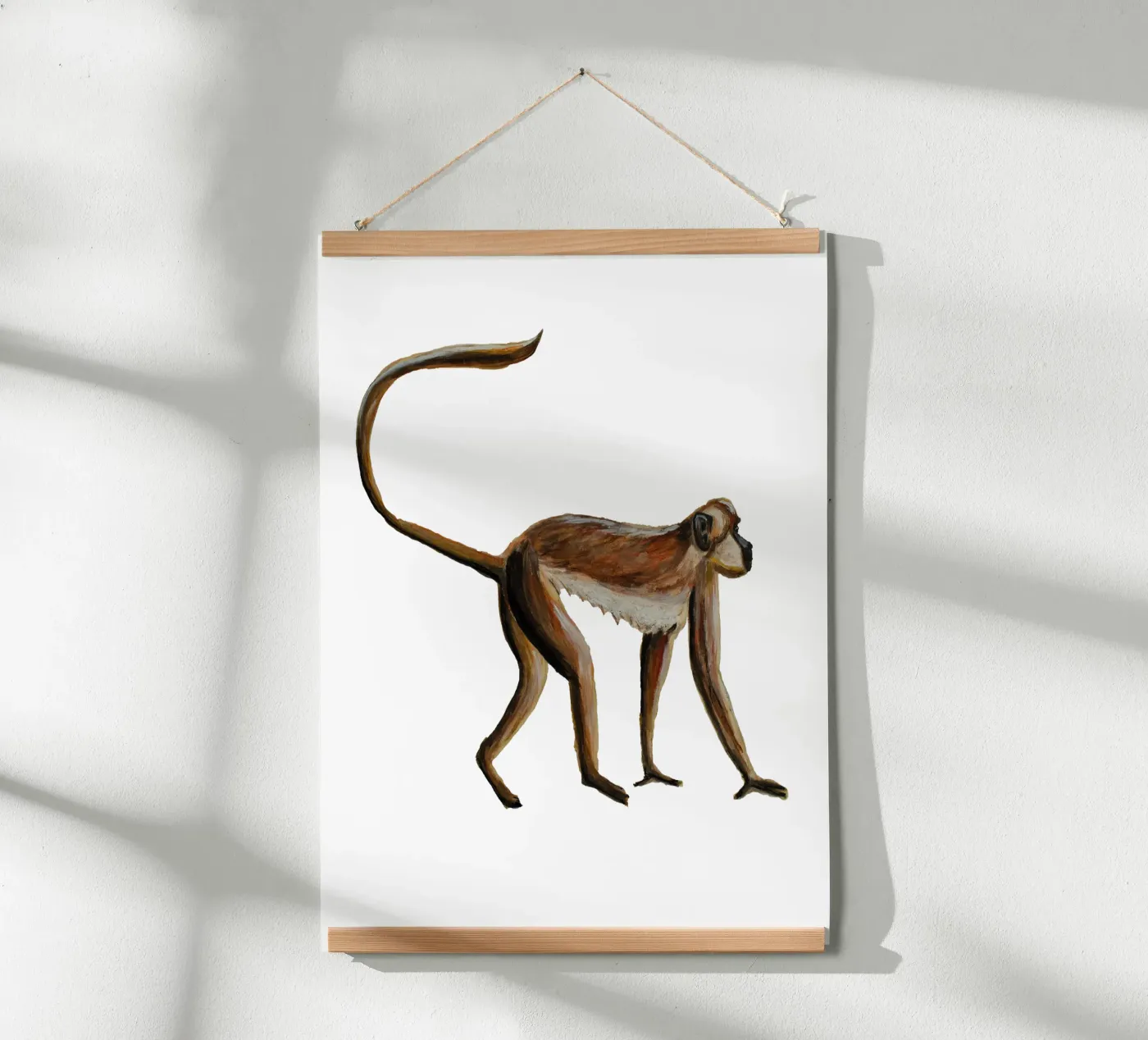 Monkey Poster von Femke Zwaan