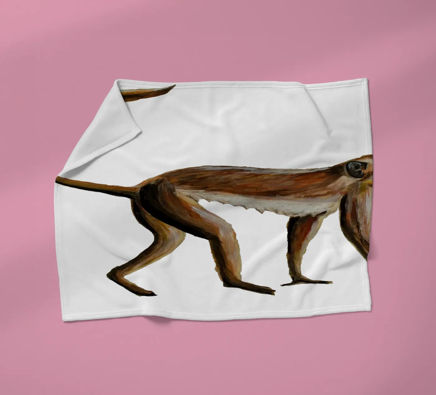 Monkey fleecedeken van Femke Zwaan