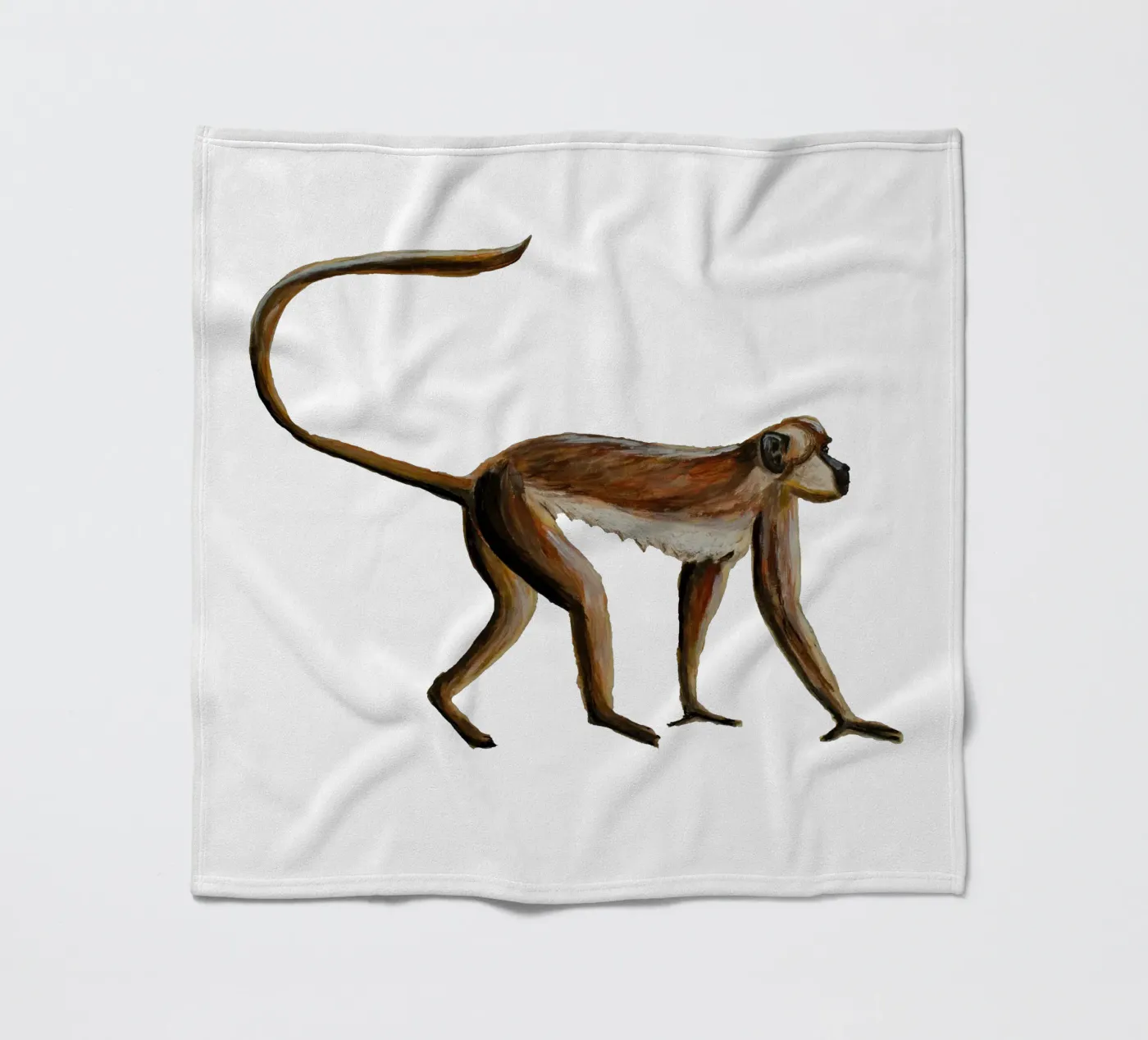Monkey fleecedeken van Femke Zwaan