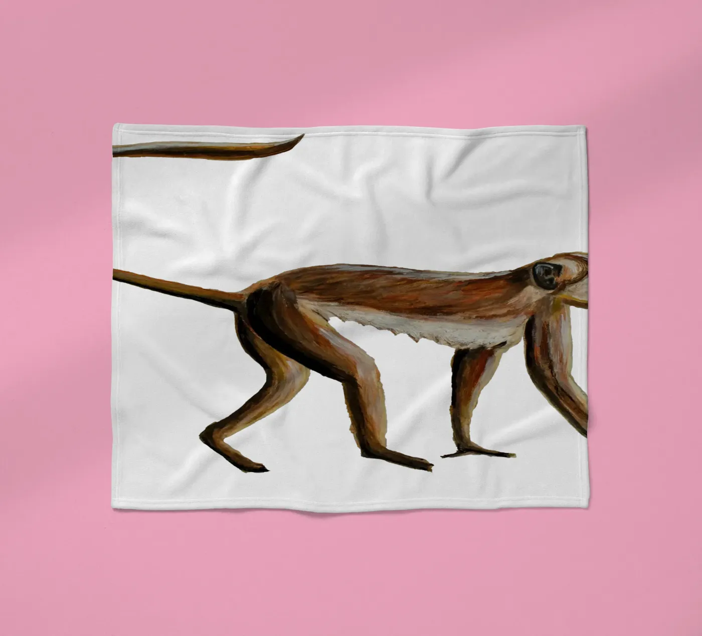 Monkey fleecedeken van Femke Zwaan