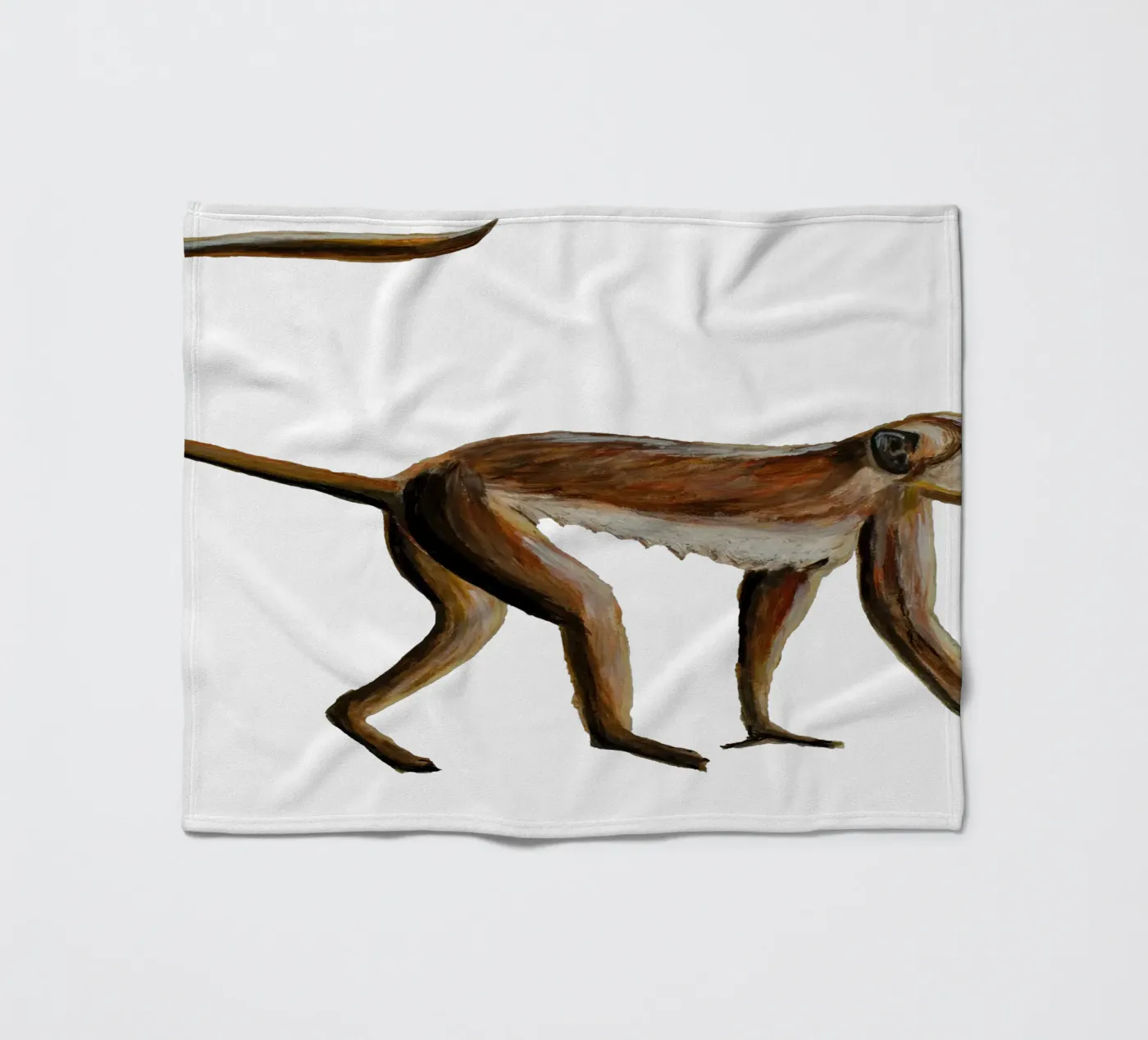 Monkey fleecedeken van Femke Zwaan