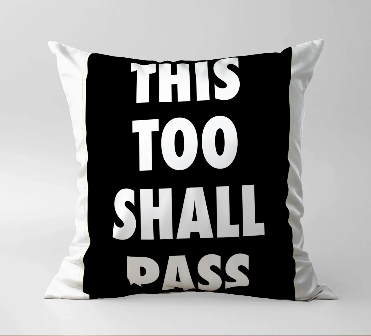 This Too Shall Pass – Eventually… cuscino da QuooodZ by MooodzArt