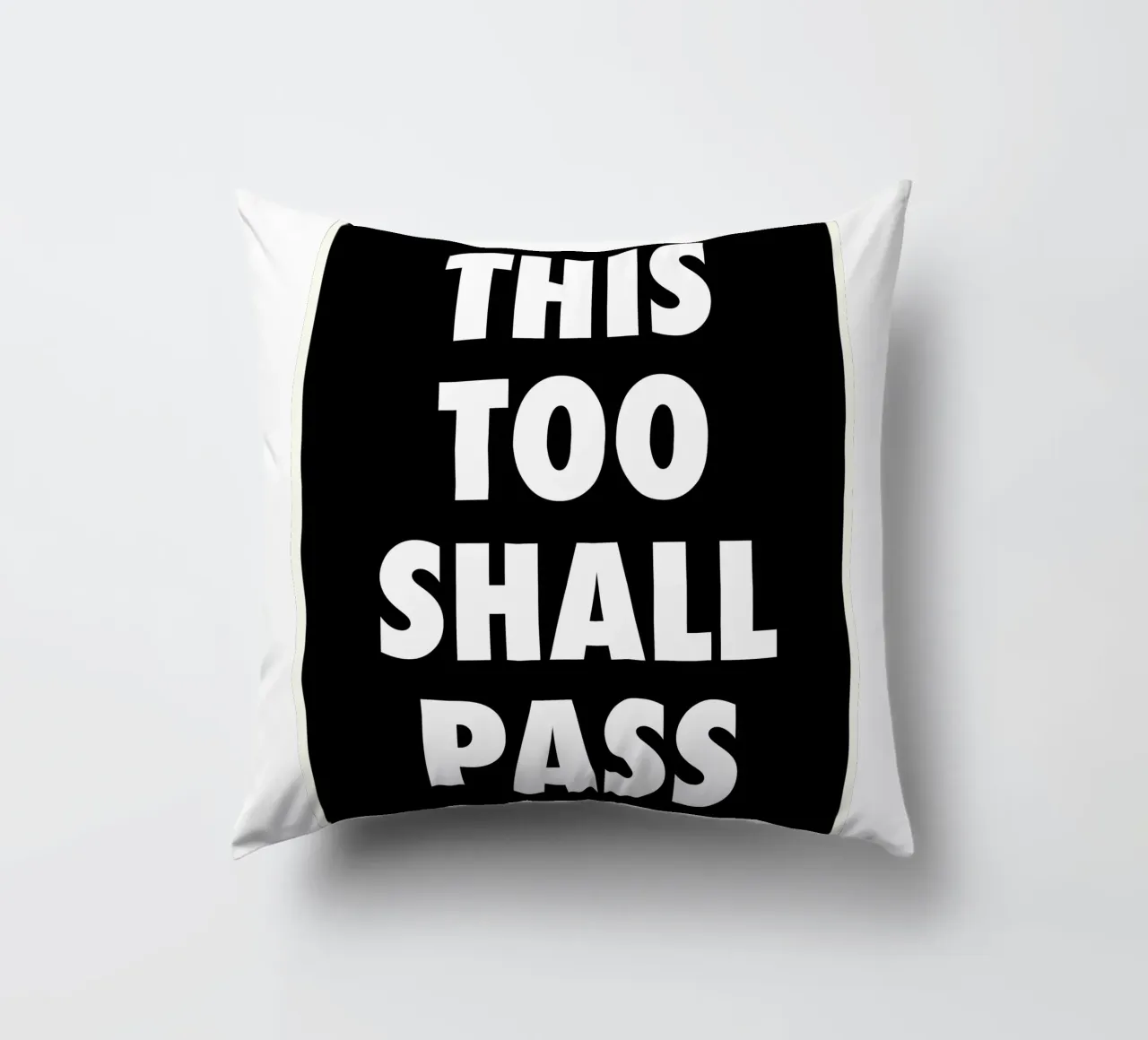 This Too Shall Pass – Eventually… cuscino da QuooodZ by MooodzArt