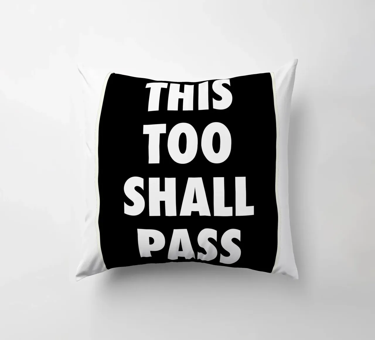 This Too Shall Pass – Eventually… cuscino da QuooodZ by MooodzArt