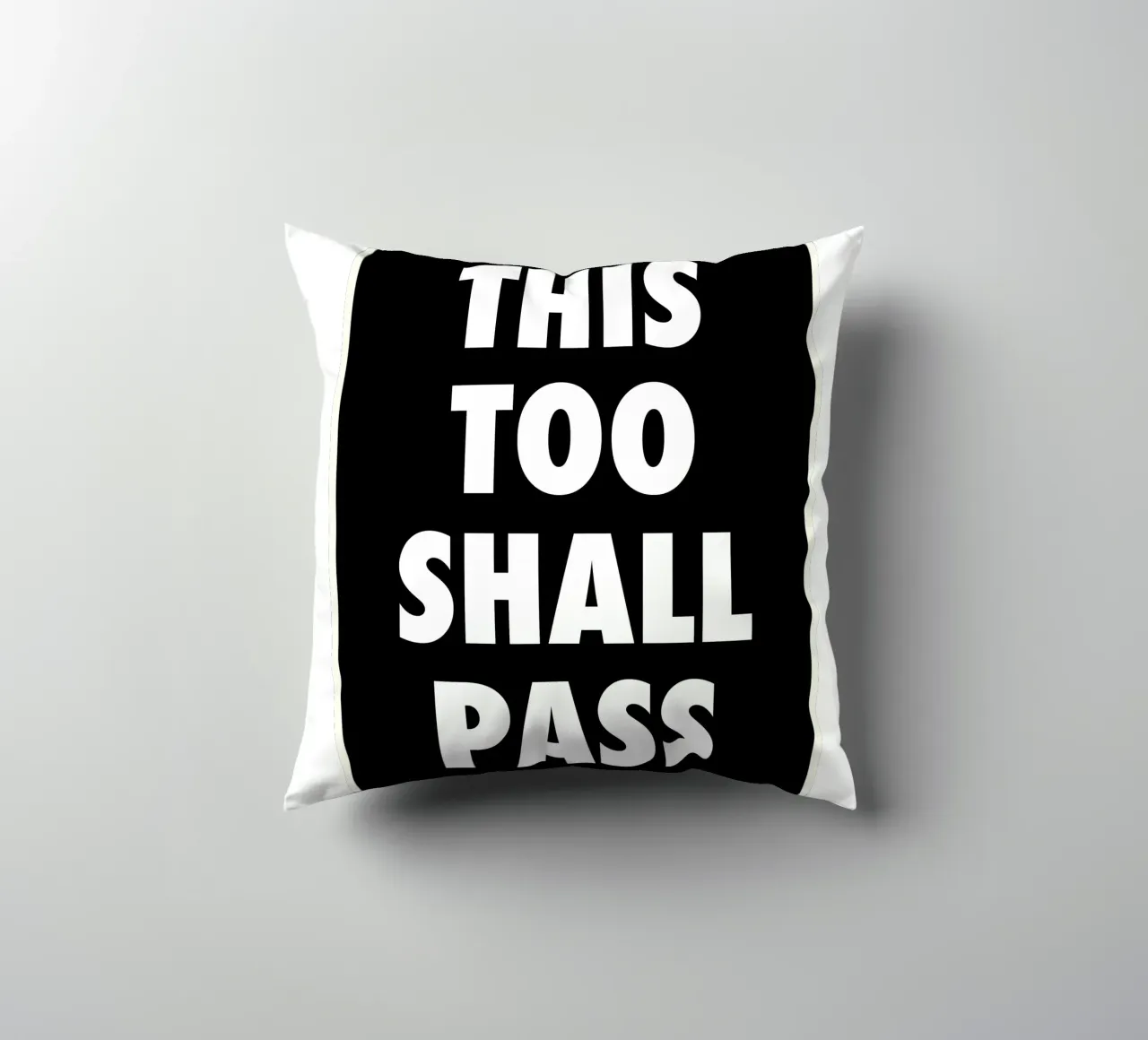 This Too Shall Pass – Eventually… cuscino da QuooodZ by MooodzArt