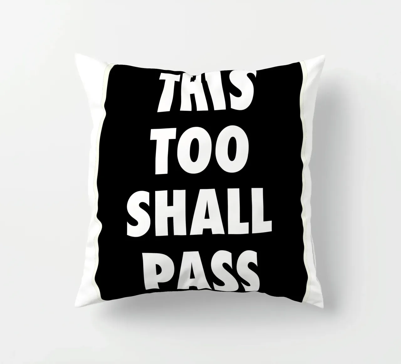 This Too Shall Pass – Eventually… cuscino da QuooodZ by MooodzArt