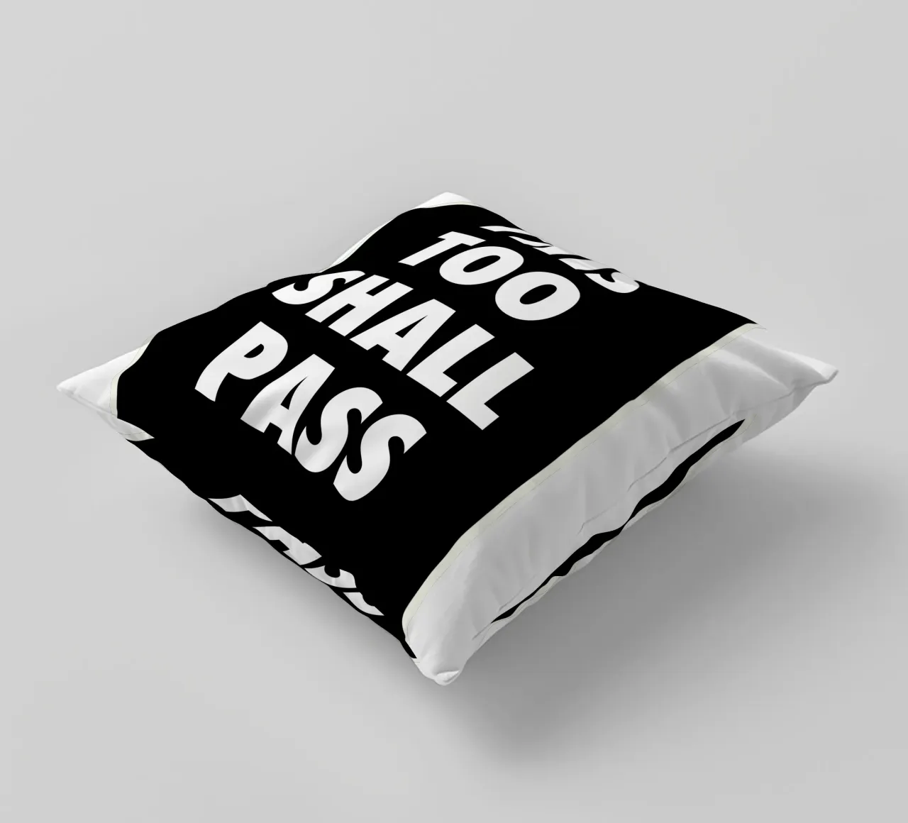 This Too Shall Pass – Eventually… cuscino da QuooodZ by MooodzArt