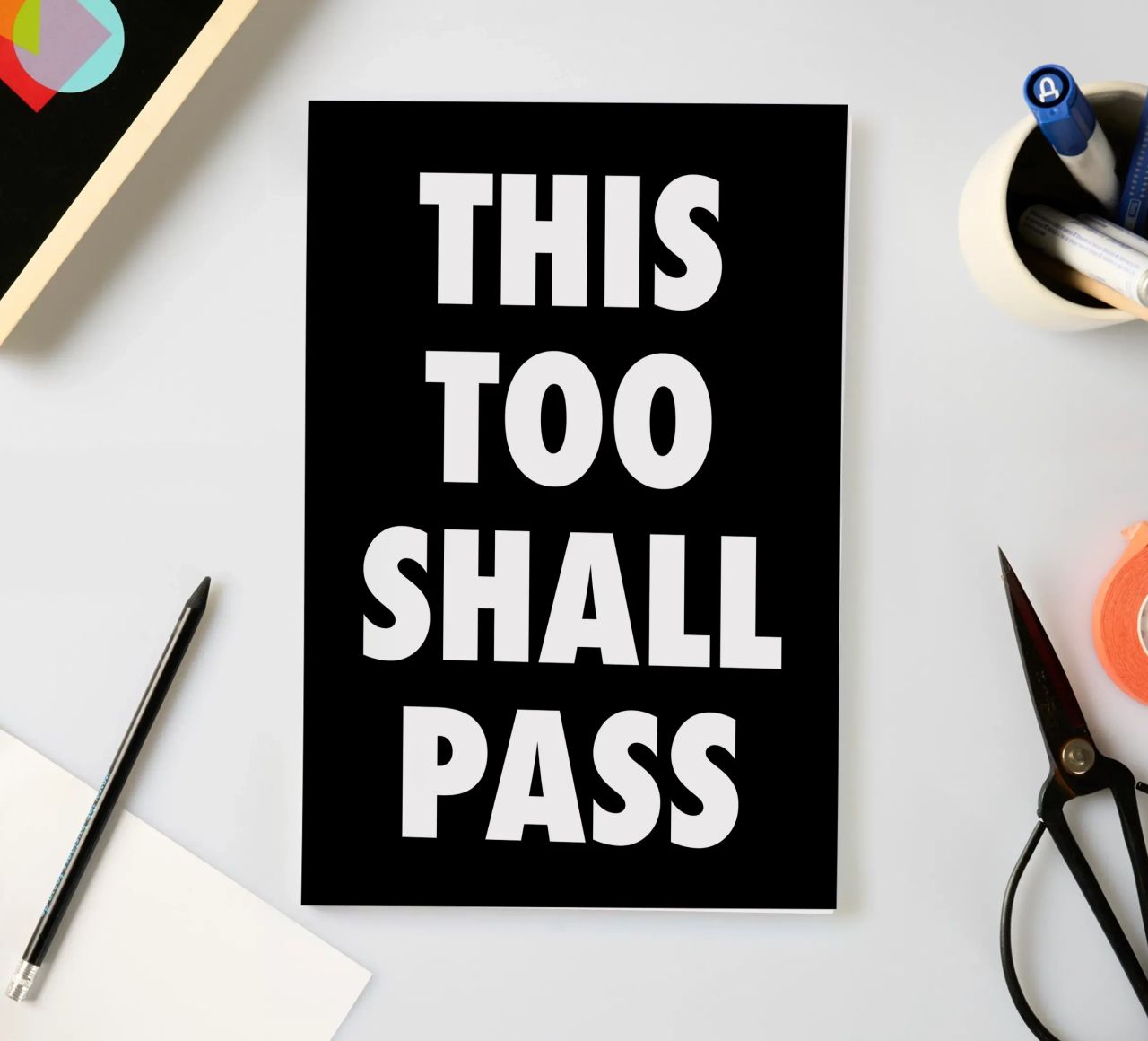 This Too Shall Pass – Eventually… notebook by QuooodZ by MooodzArt