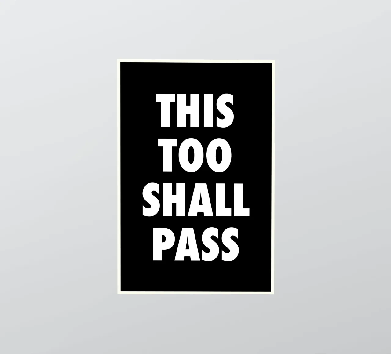 This Too Shall Pass – Eventually… adesivo da QuooodZ by MooodzArt