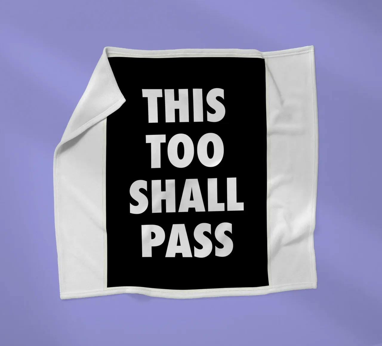 This Too Shall Pass – Eventually… manta de franela de QuooodZ by MooodzArt