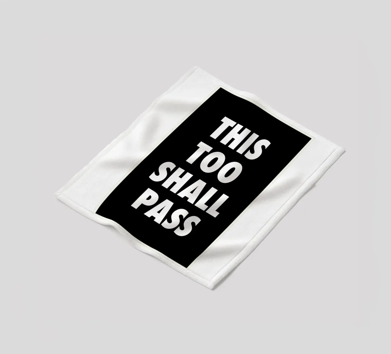 This Too Shall Pass – Eventually… manta de franela de QuooodZ by MooodzArt