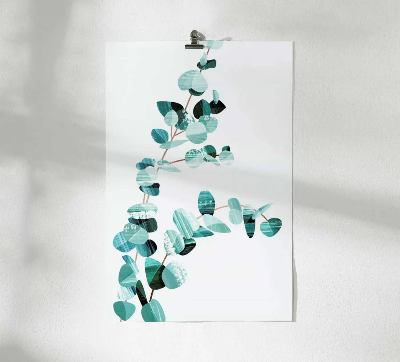 Minty Eucalyptus poster van Goed Blauw