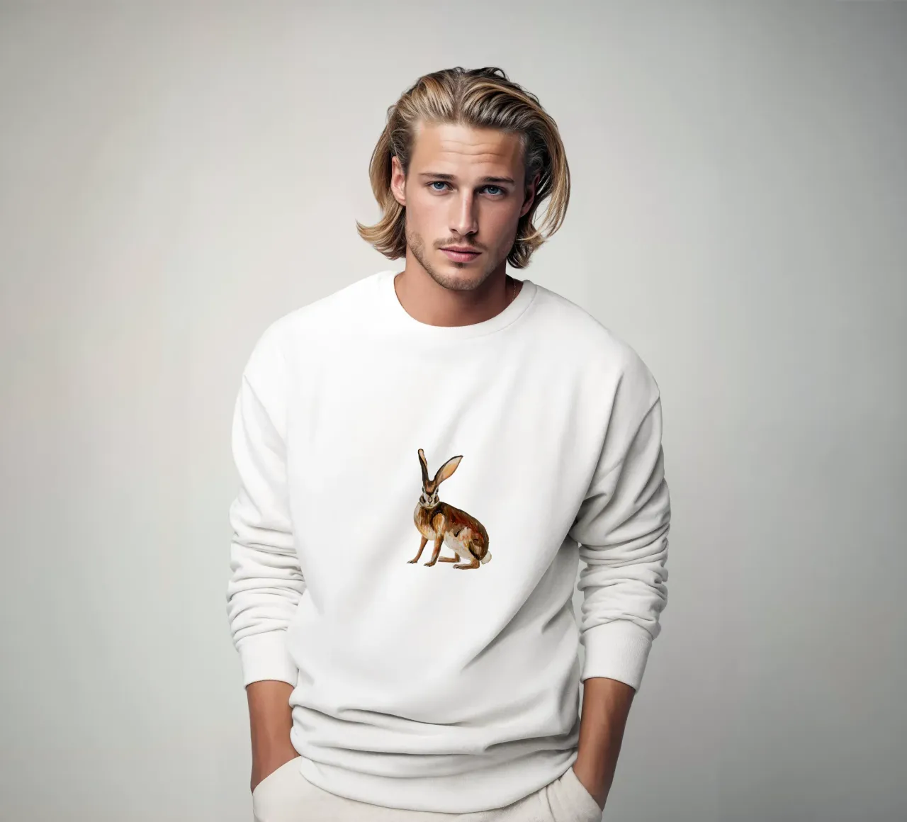Rabbit Sweatshirt von Femke Zwaan