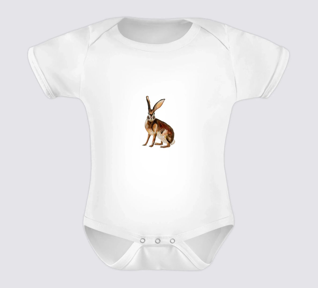 Rabbit body neonato maniche corte da Femke Zwaan