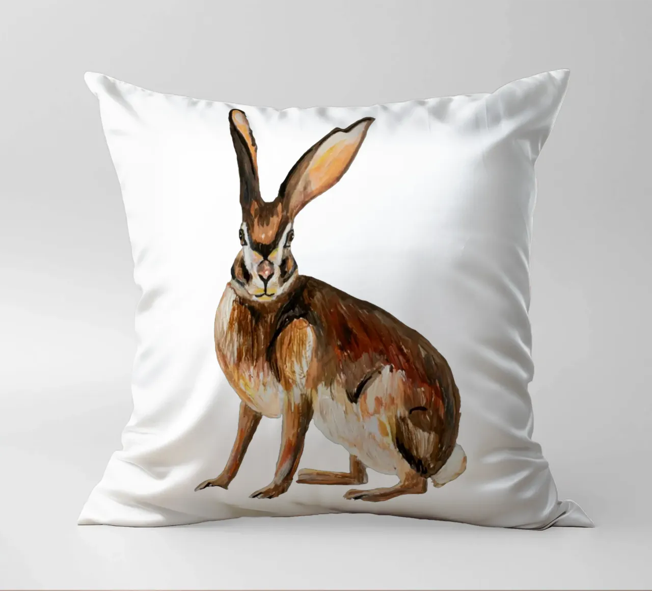 Rabbit Kissen von Femke Zwaan