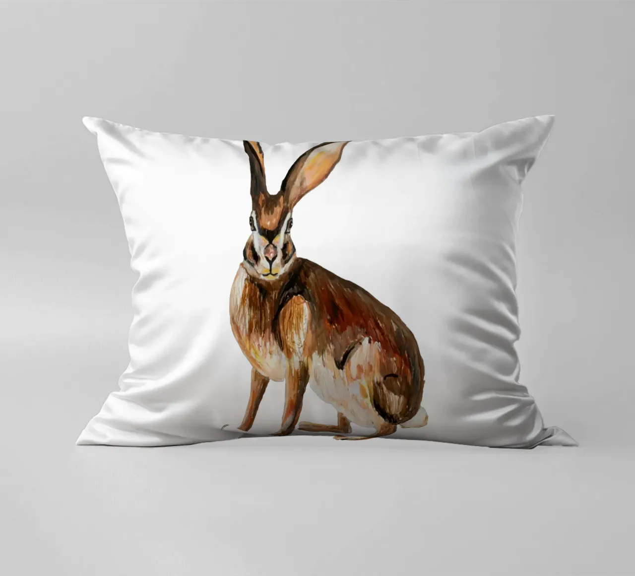 Rabbit Kissen von Femke Zwaan