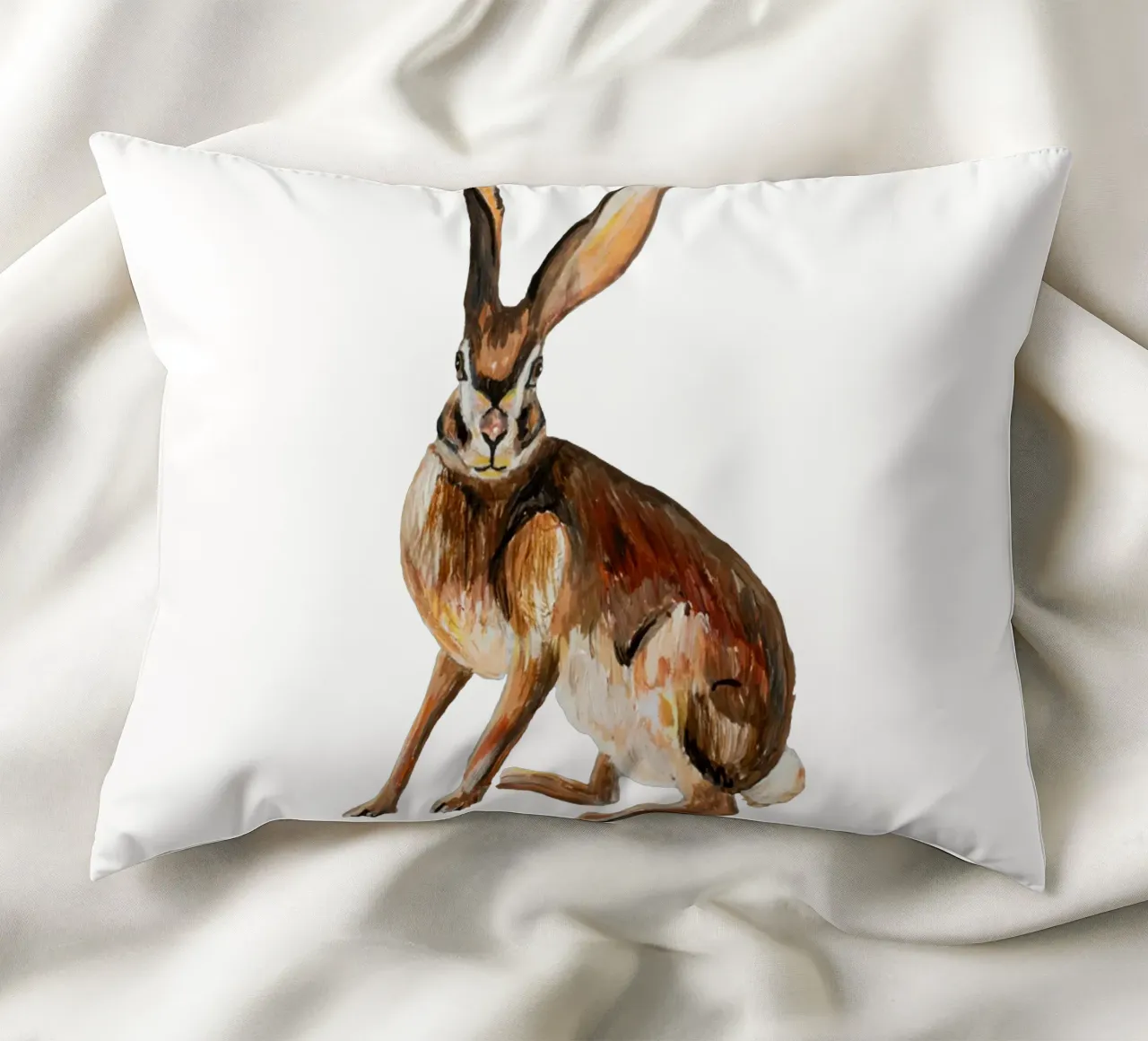 Rabbit kussen van Femke Zwaan