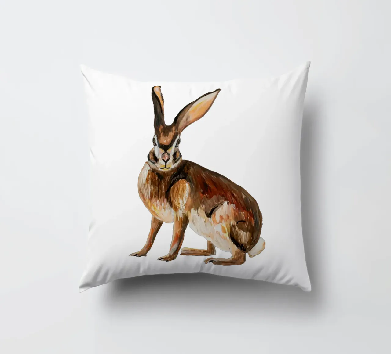 Rabbit kussen van Femke Zwaan
