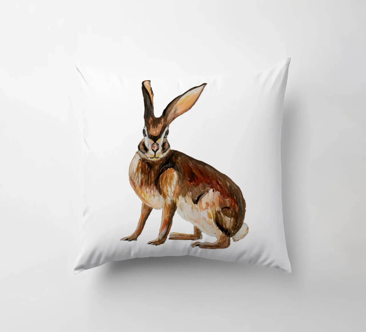Rabbit kussen van Femke Zwaan