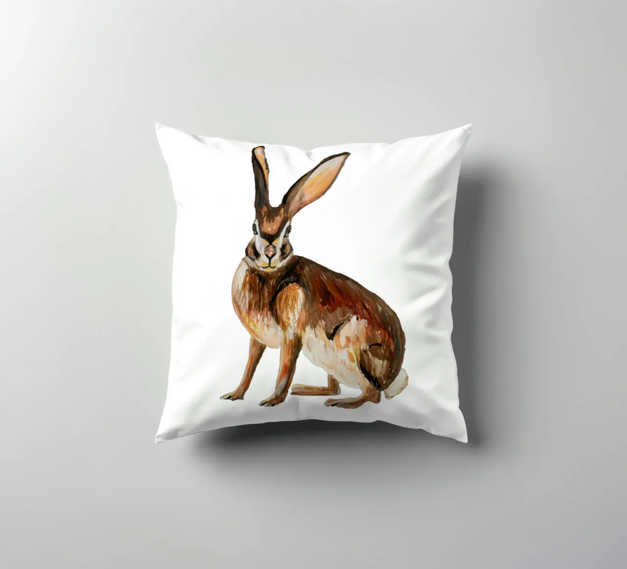 Rabbit kussen van Femke Zwaan