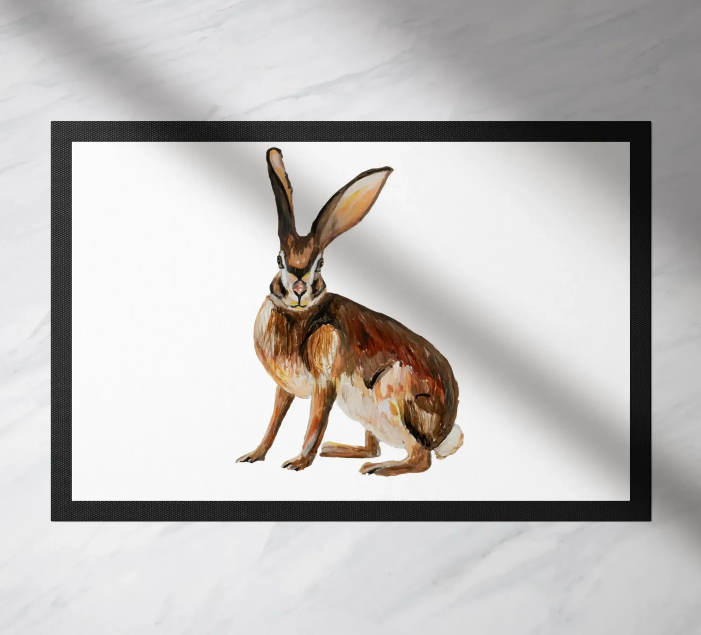 Rabbit doormat by Femke Zwaan