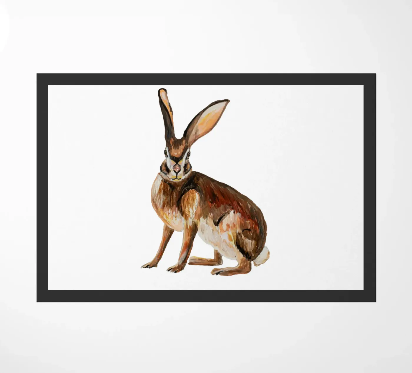 Rabbit deurmat van Femke Zwaan