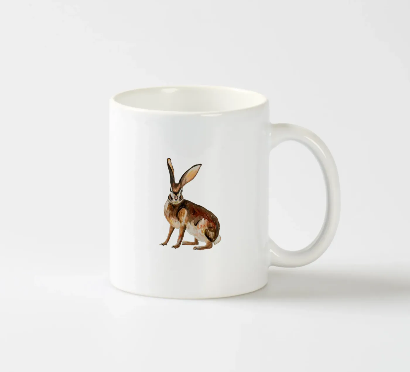 Rabbit ceramic mug by Femke Zwaan
