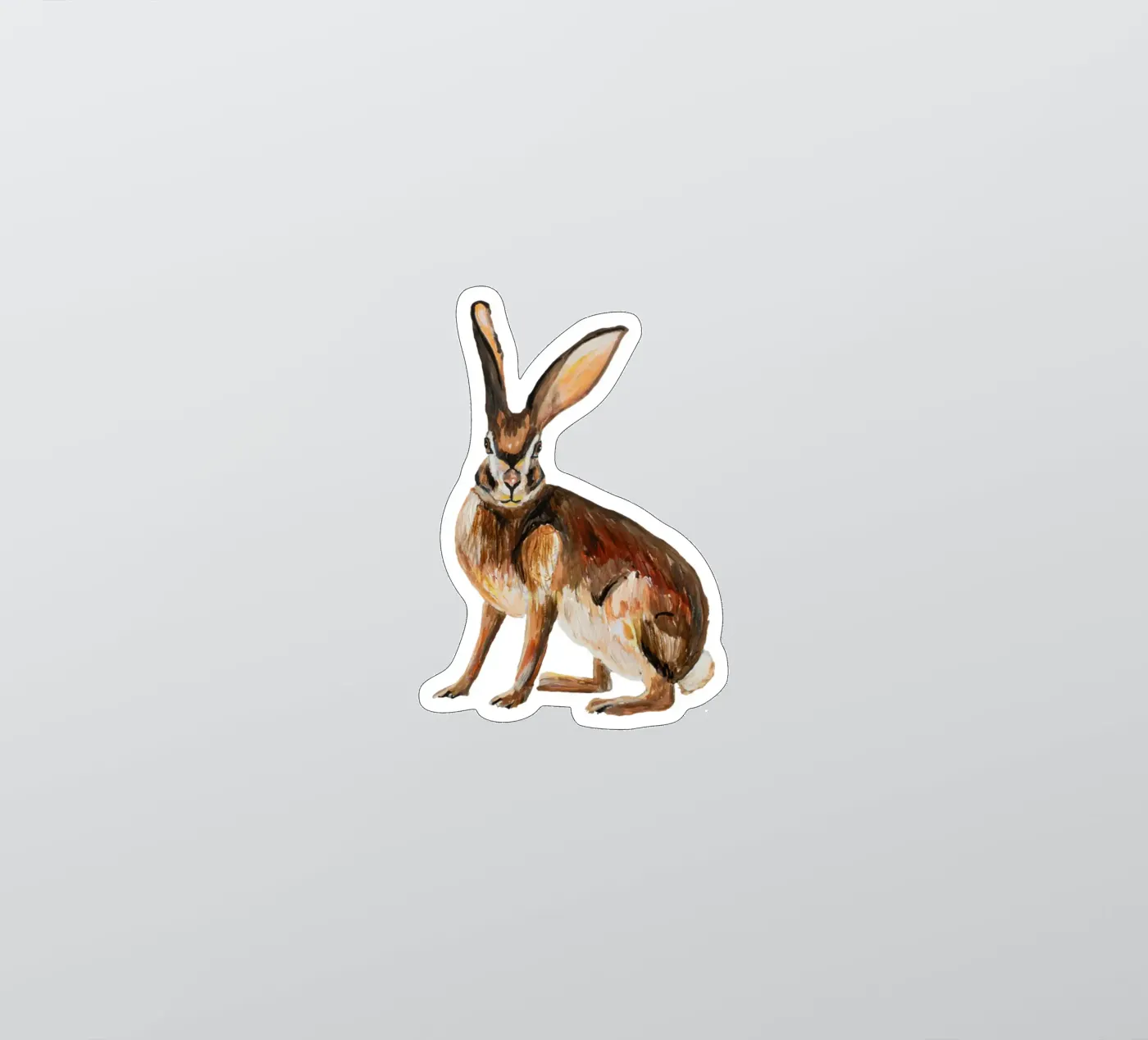 Rabbit sticker by Femke Zwaan