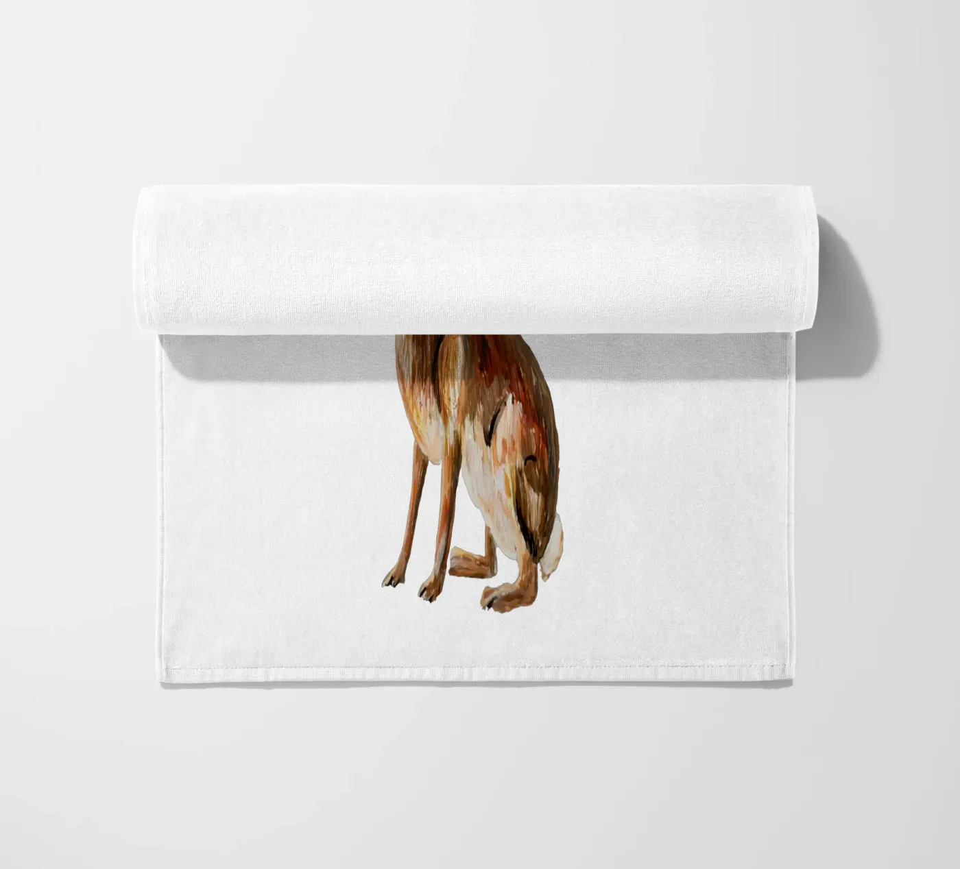 Rabbit beach towel by Femke Zwaan