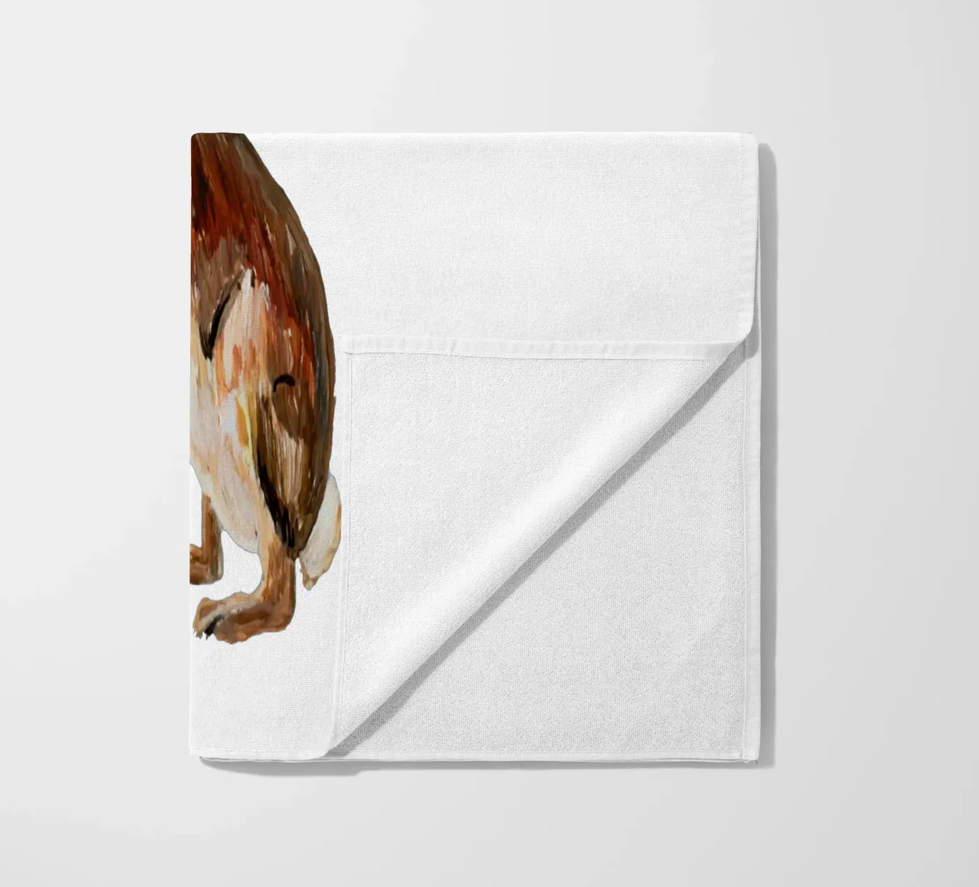 Rabbit beach towel by Femke Zwaan