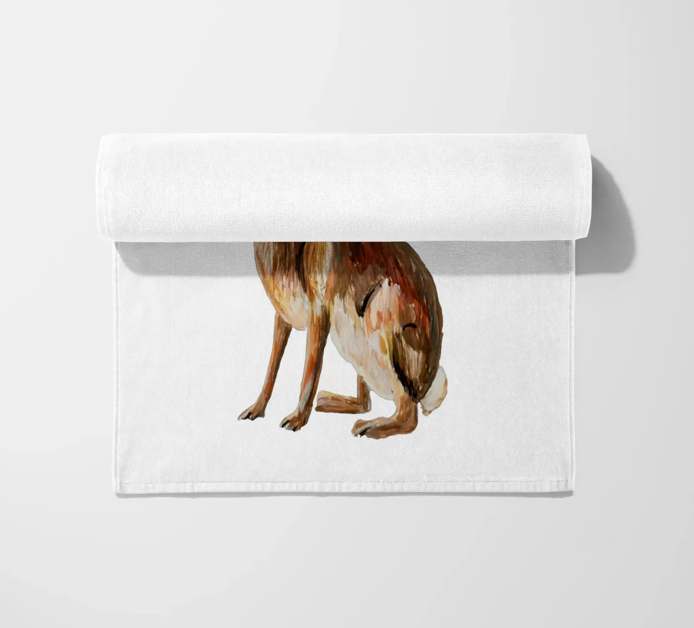 Rabbit beach towel by Femke Zwaan