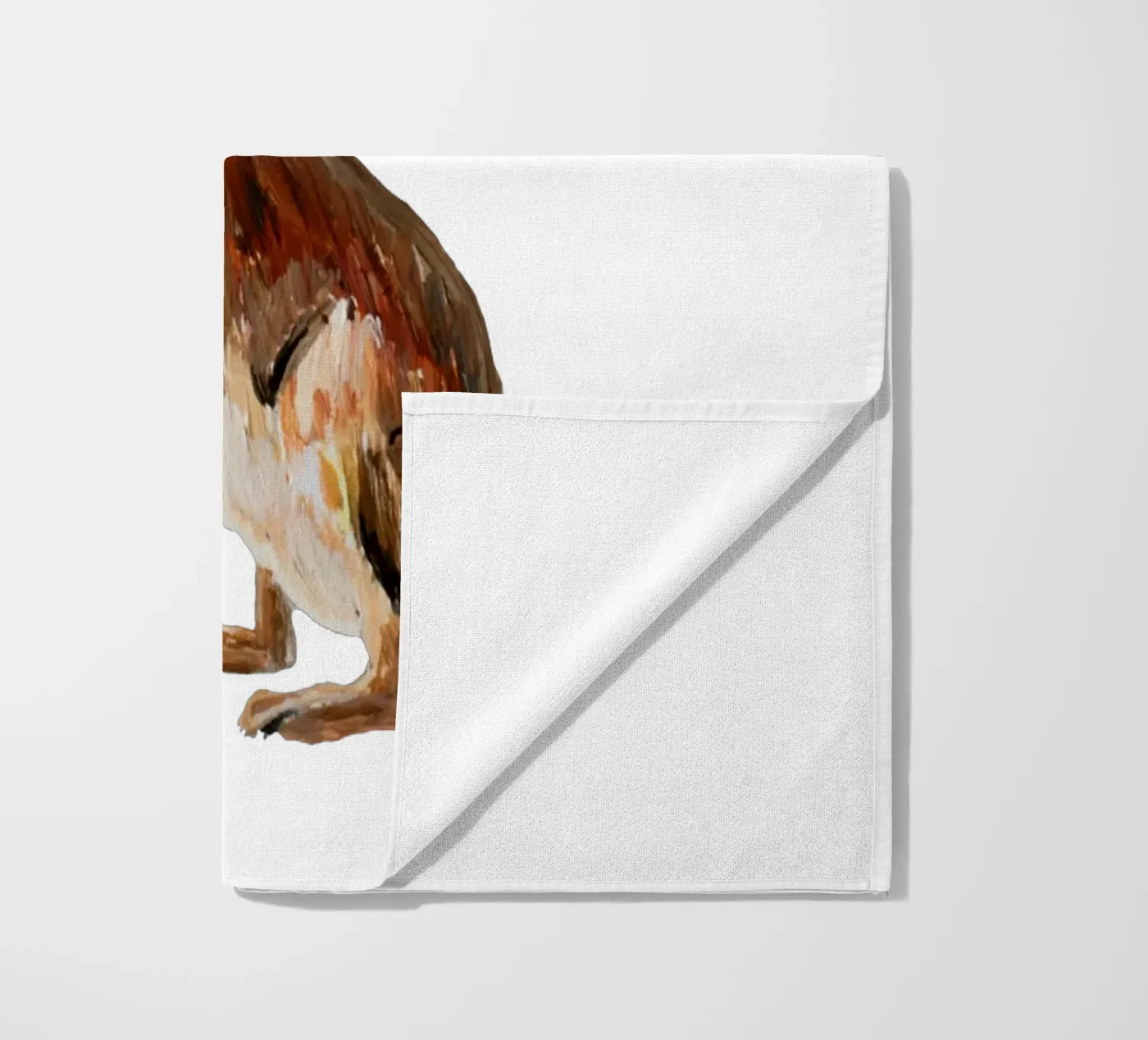 Rabbit beach towel by Femke Zwaan
