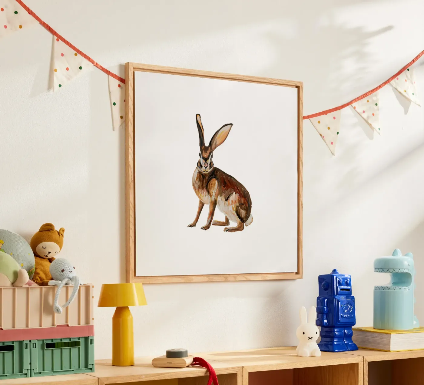 Rabbit Acryl-Glas von Femke Zwaan