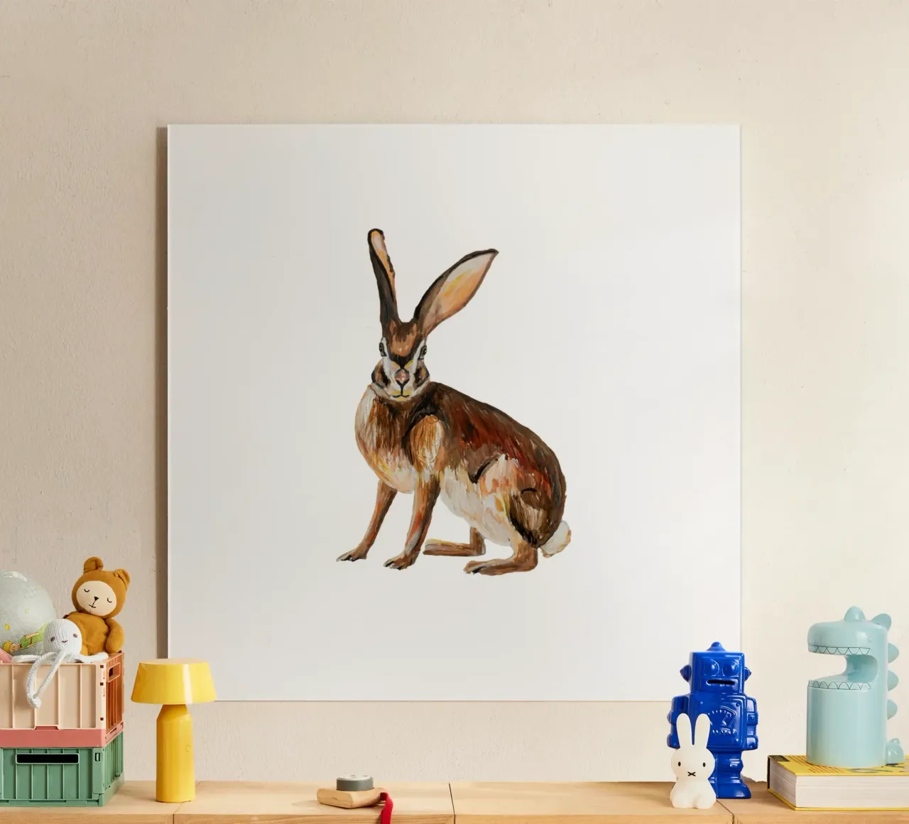 Rabbit Acryl-Glas von Femke Zwaan