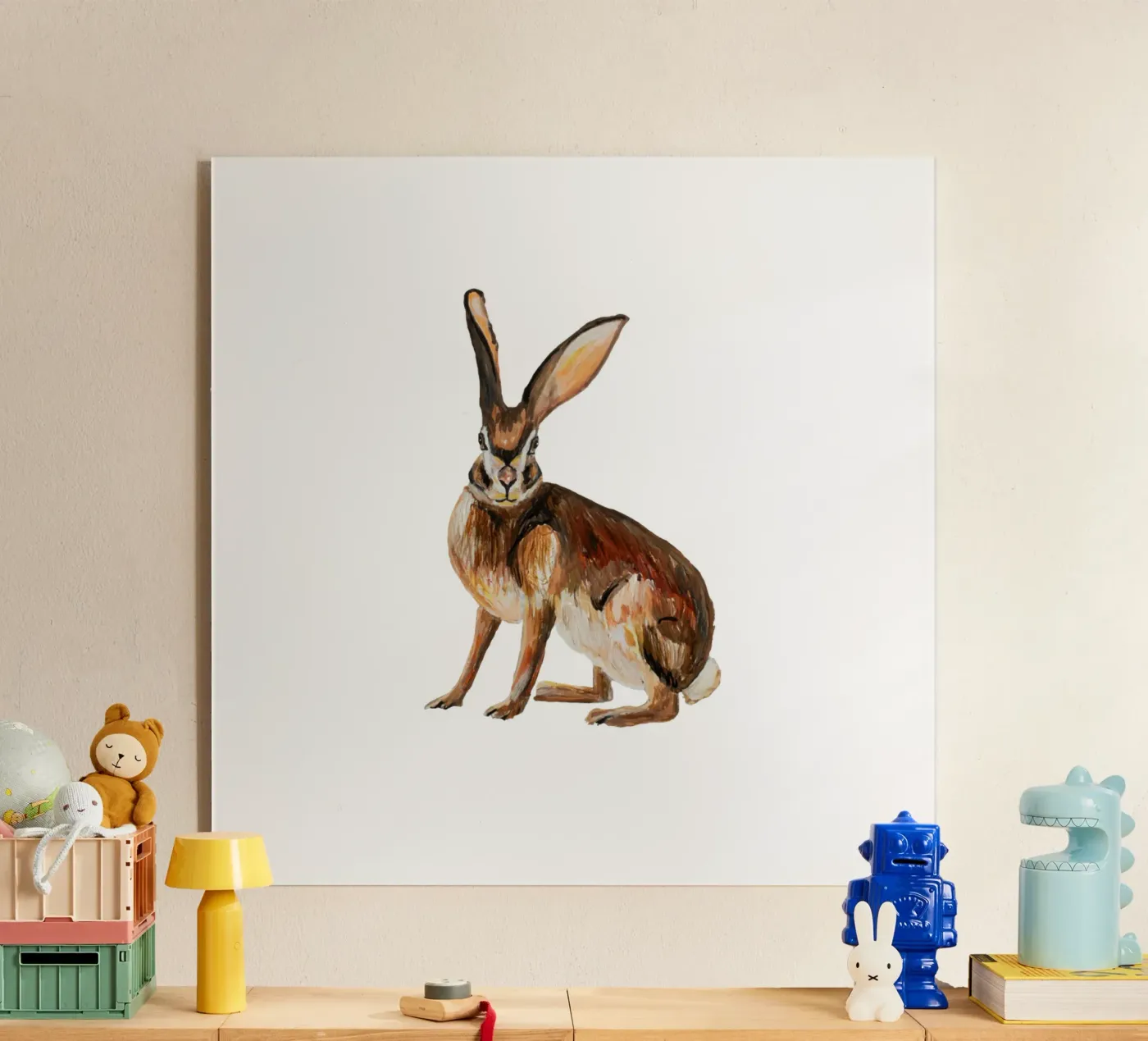 Rabbit Acryl-Glas von Femke Zwaan