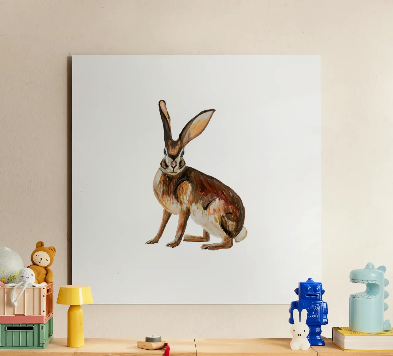 Rabbit alluminio dibond da Femke Zwaan